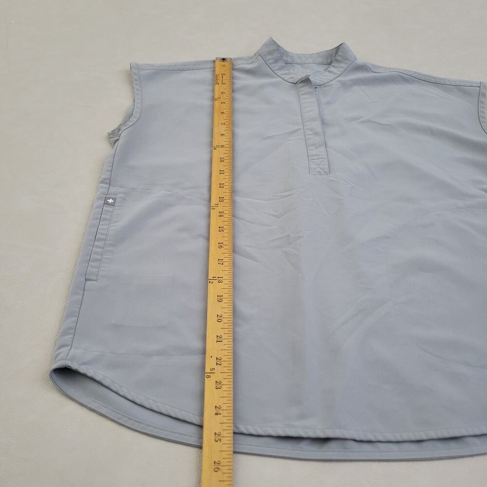 FIGS Rafaela Oversized Scrub Top Womens Small Gray Technical Collection - Picture 8 of 9